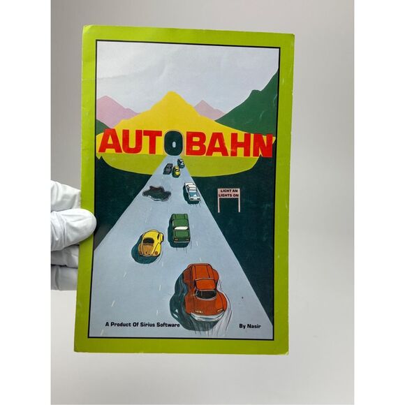 1981 Autobahn by Sirius Software for Apple II & Apple II...